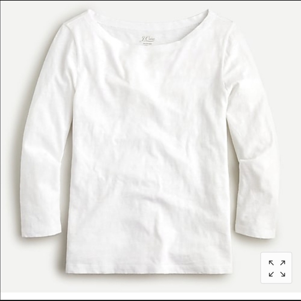 ISO jcrew boatneck slub T, white sz L.